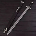 Northman 1095 Damascus Steel Viking Sword, 38 Inches, Full Tang, With Scabbard