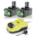 Uionvot Upgraded 8.0Ah Replace For Ryobi 18V Battery And Charger Combo