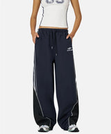 Contrast Side Baggy Track Pants by Aelfric Eden - Blue - Medium