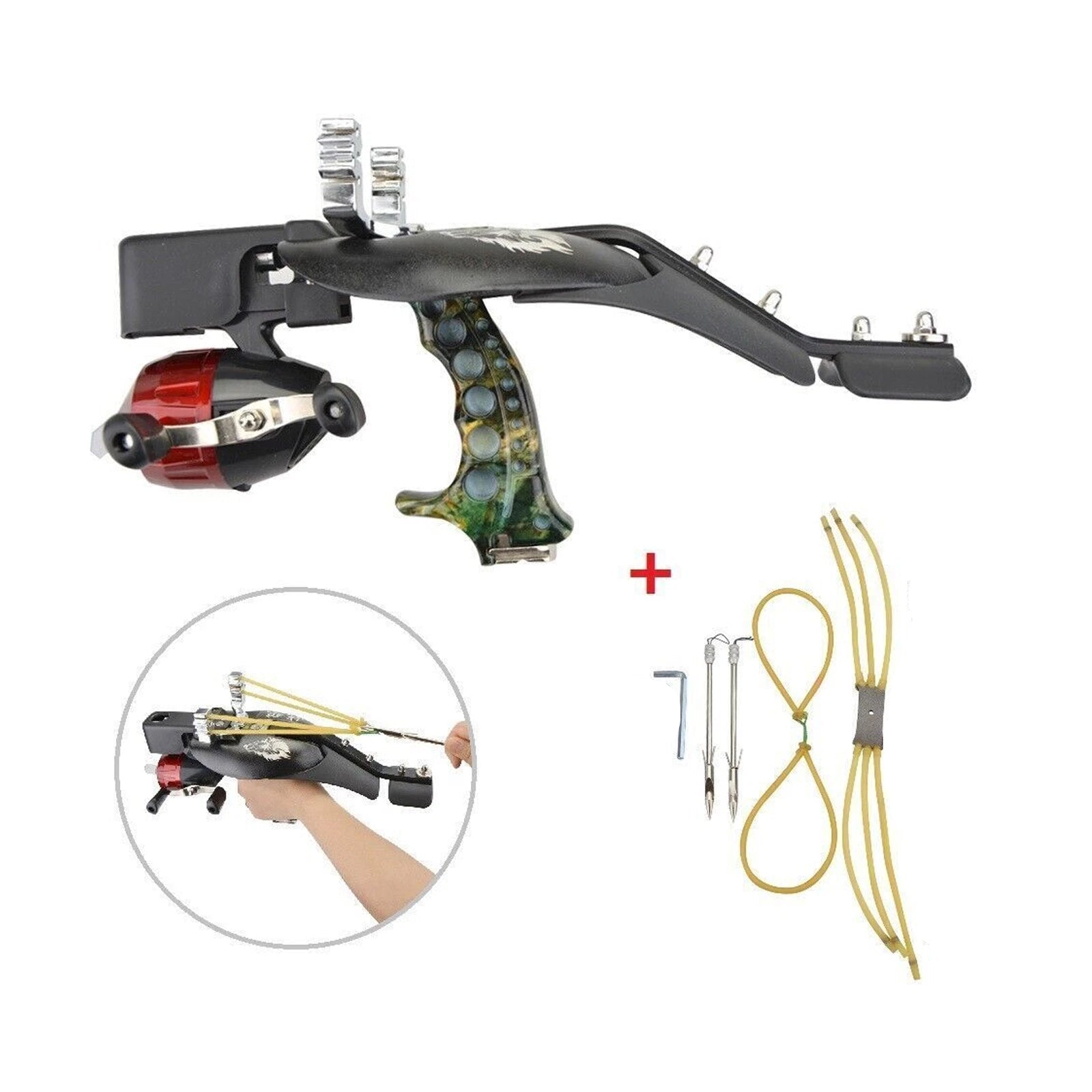 Darts BowFishing Slingshot Kit - Red