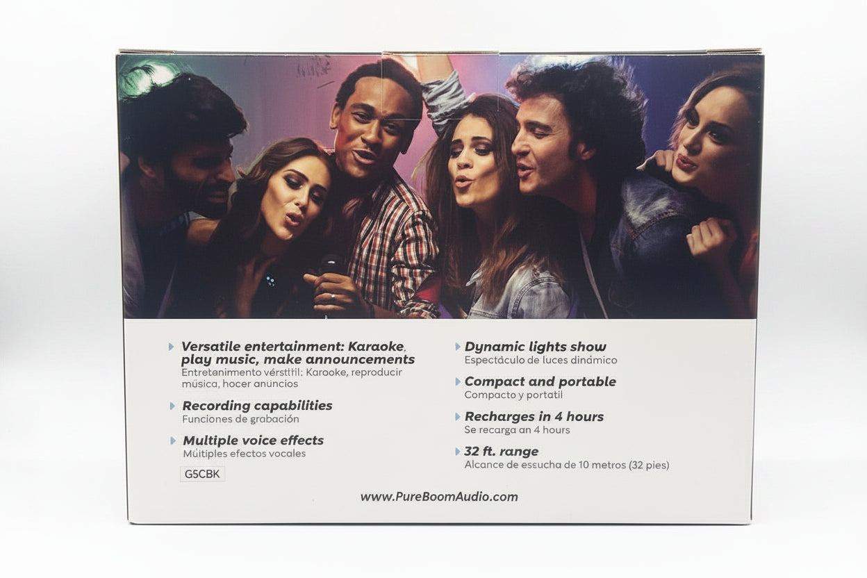 PUREBOOM AUDIO - Chorus Wireless Karaoke Speaker