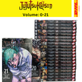 Jujutsu Kaisen Volumes 0-21 Boxset Complete Collection