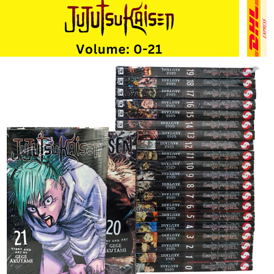 Jujutsu Kaisen Volumes 0-21 Boxset Complete Collection