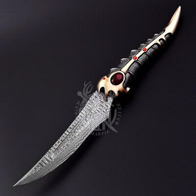 Arya Stark Catspaw Dagger - Replica in Damascus 17"