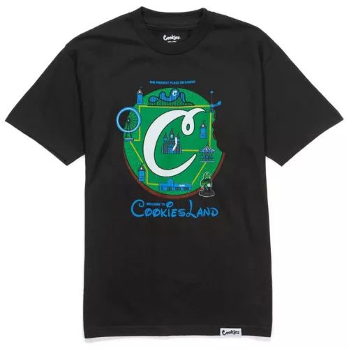 Cookies Sf Cookie-Land Ss Tee-Black   NWT