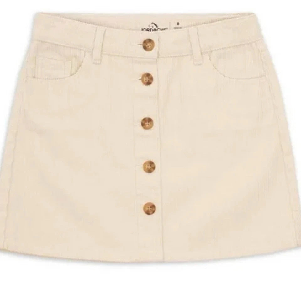 Jordache Girls' Corduroy Button-Front Skirt, Size 7–8