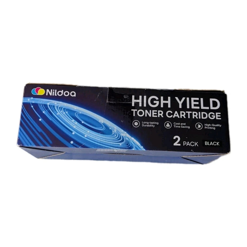 Nildoa High Yield Toner Cartridges 2 Pack Black