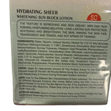 SUNTIRC | Hydrating Sheer 50+ SPF Whitening Sun Block Lotion