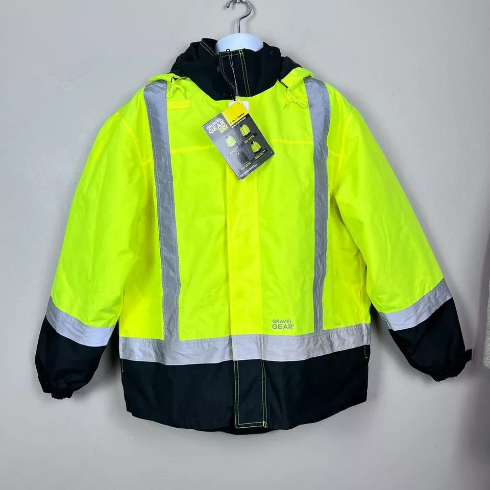 Gravel Gear Men's HV 3-in-1 Bomber with Reflective Material Size L Few Stains