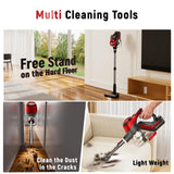 Curvymoontech Cordless Vacuum Cleaner For Home Stick Vacuum 45Kpa Smart Display