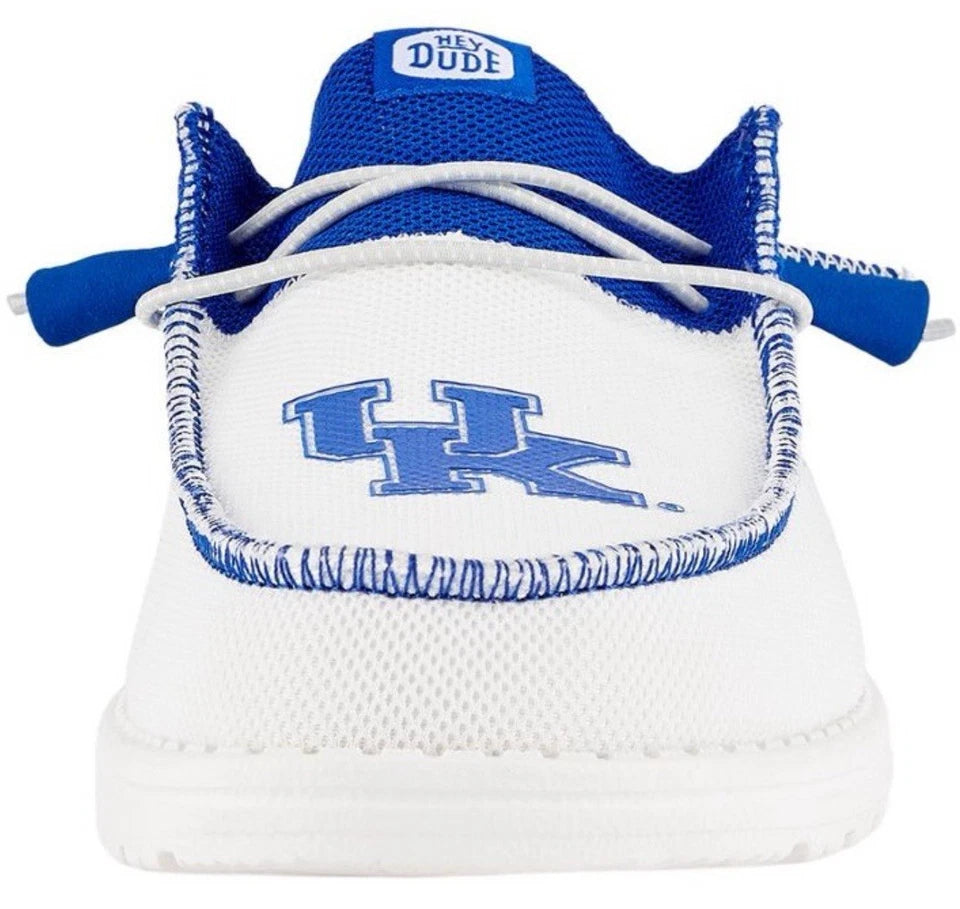 HEYDUDE Men's Wally Tri Kentucky in White/Royal Blue - 12
