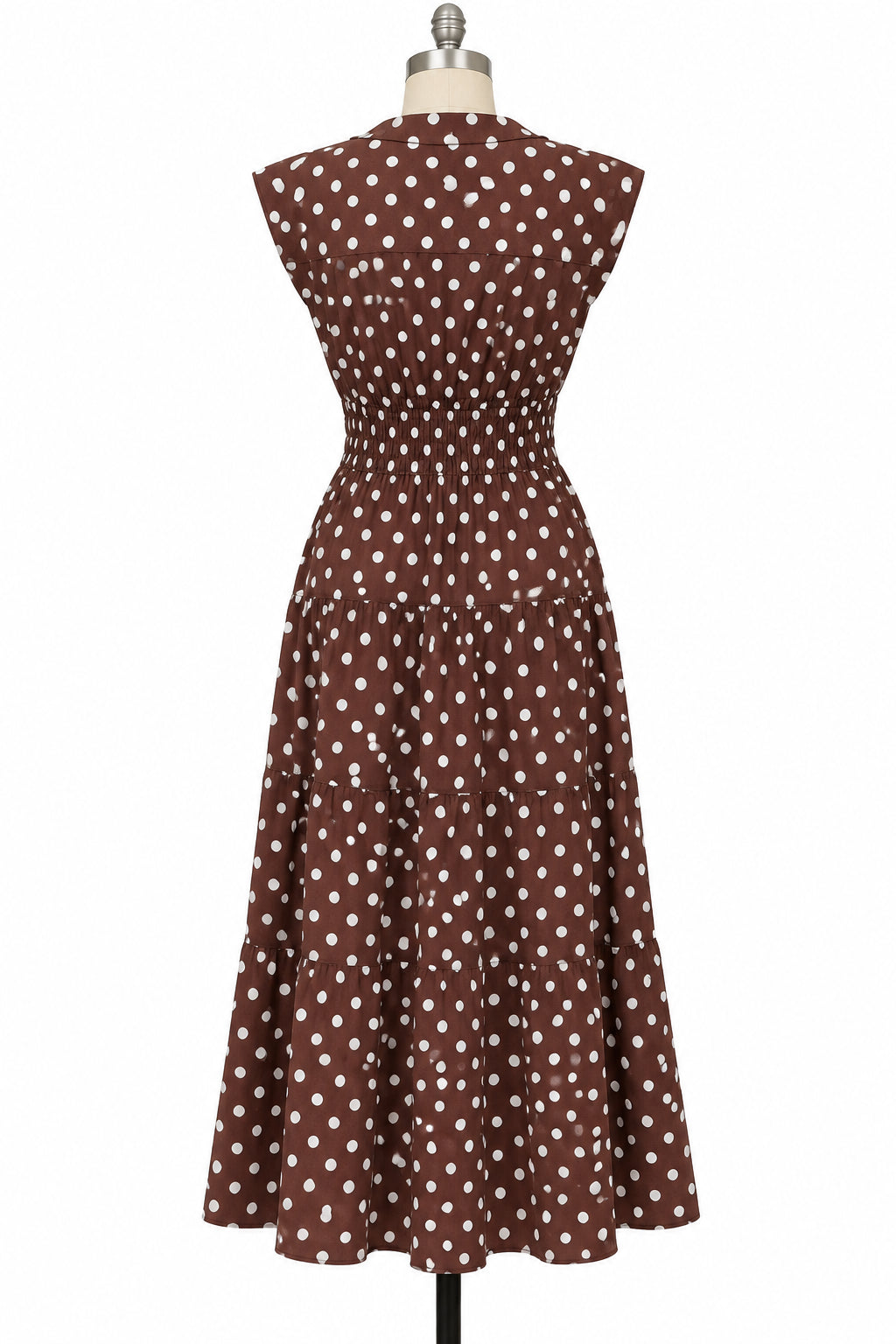 Meadow Rhodes Women's Maxi Dress, Cottagecore Romantic Boho, Brown - Small