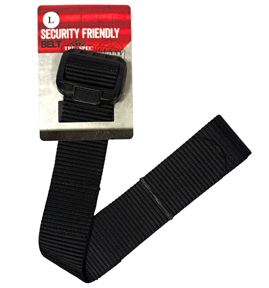*TRU-SPEC Security Friendly Belt, Black, Large