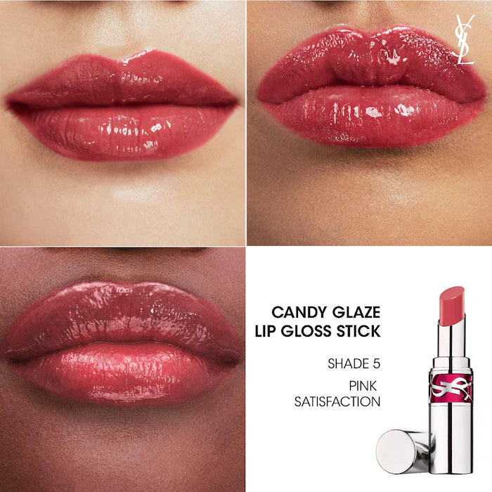 YVES SAINT LAURENT Candy Glaze Double Care Balm in Pink Satisfaction | No.5