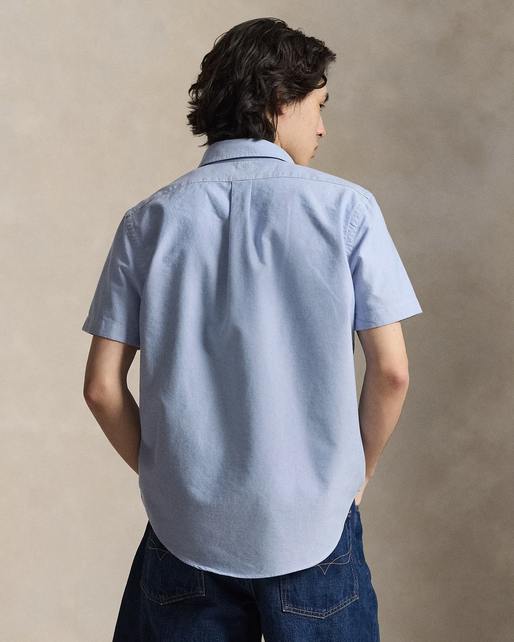 *POLO RALPH LAUREN Men's Classic Fit Oxford Shirt, Blue, XXL