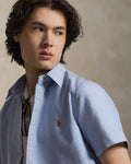 *POLO RALPH LAUREN Men's Classic Fit Oxford Shirt, Blue, XXL