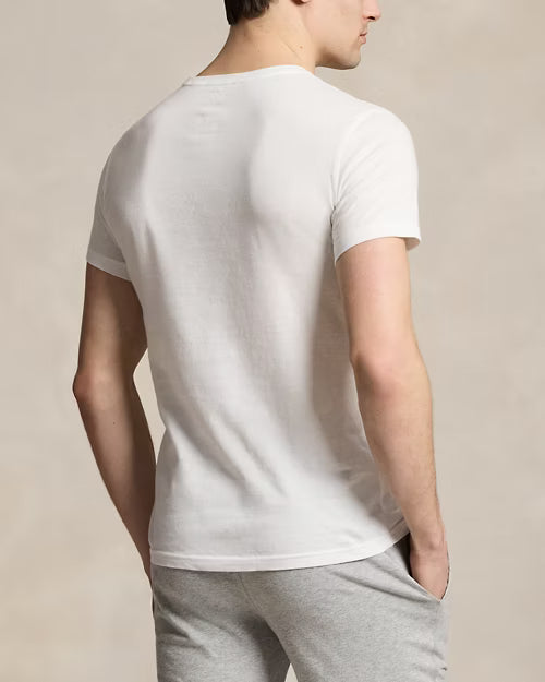 *White Mens Slim Fit Wicking Crew 5-Pack XL