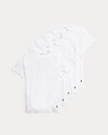 *White Mens Slim Fit Wicking Crew 5-Pack XL