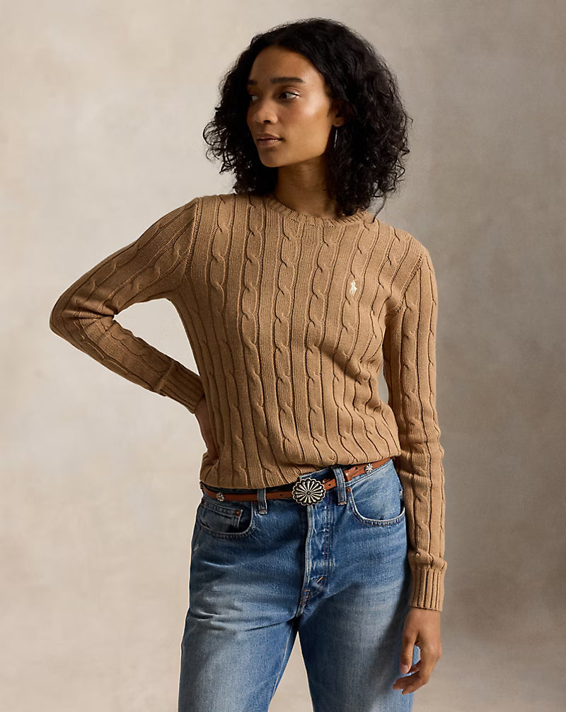 Polo Ralph Lauren Cable-Knit Cotton Crewneck Sweater Size XXL