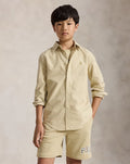 Garment-Dyed Cotton Oxford Shirt Boy Size L (14-16)