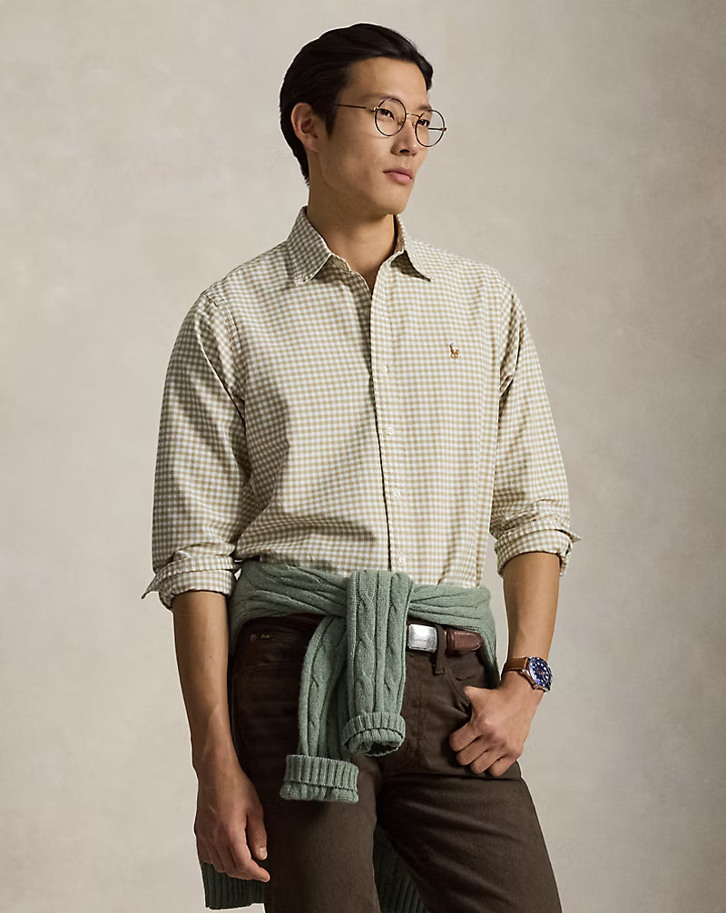 Polo Ralph Lauren Classic Fit Gingham Oxford Shirt -Med