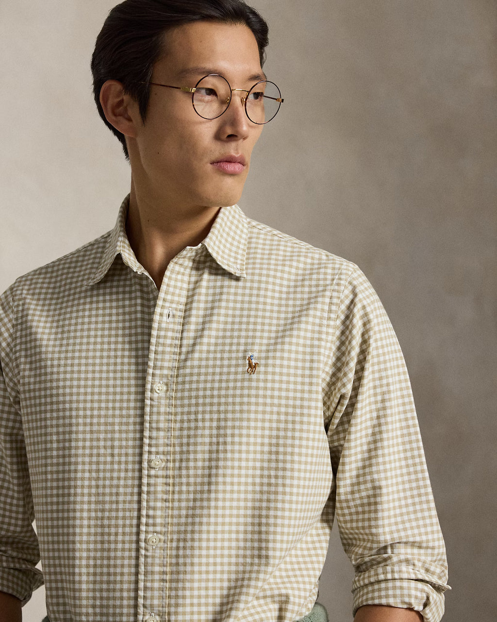 Polo Ralph Lauren Classic Fit Gingham Oxford Shirt -Med