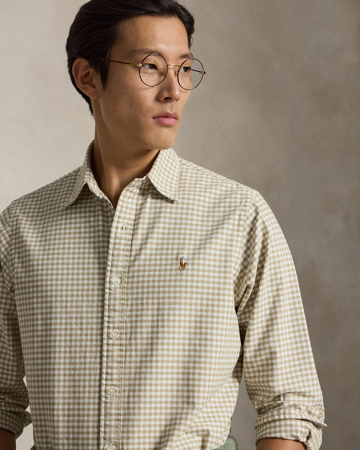 Polo Ralph Lauren Classic Fit Gingham Oxford Shirt -Med