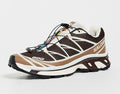 Salomon Unisex XT-6 Sneakers - Black Coffee/Burro/Bitter Chocolate - Size 6.5 Women / 5.5 Men