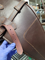 Pre-Loved Vintage Rifle Scabbard in Dark Brown Oil-Tanned Leather | Extra Long