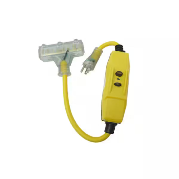 Southwire Shock Shield Cord Set 26020008-6 12/3 SJTW, Yellow