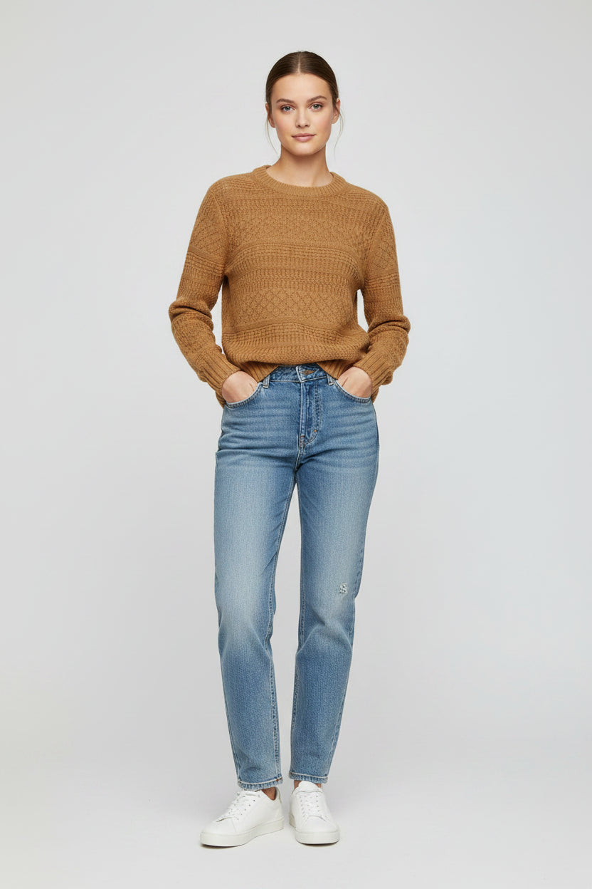 One Grey Day Maison Crewneck Sweater, Women's M
