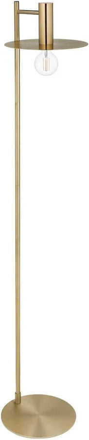 Eglo Escandell One Light Floor Lamp in Brushed Gold - 61"