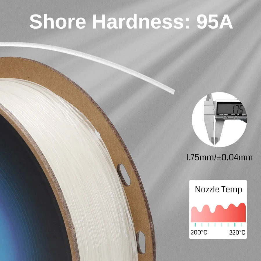 SainSmart Glow-in-the-Dark Luminous Blue Flexible TPU Filament (1.75mm, 1kg spool)