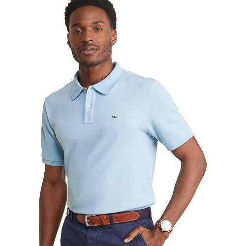 VINEYARD VINES | Heritage Pique Polo in Jake Blue | XXL