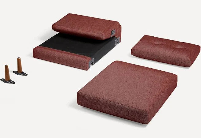 BURROW | The Nomad Fabric Seat | Brick Red