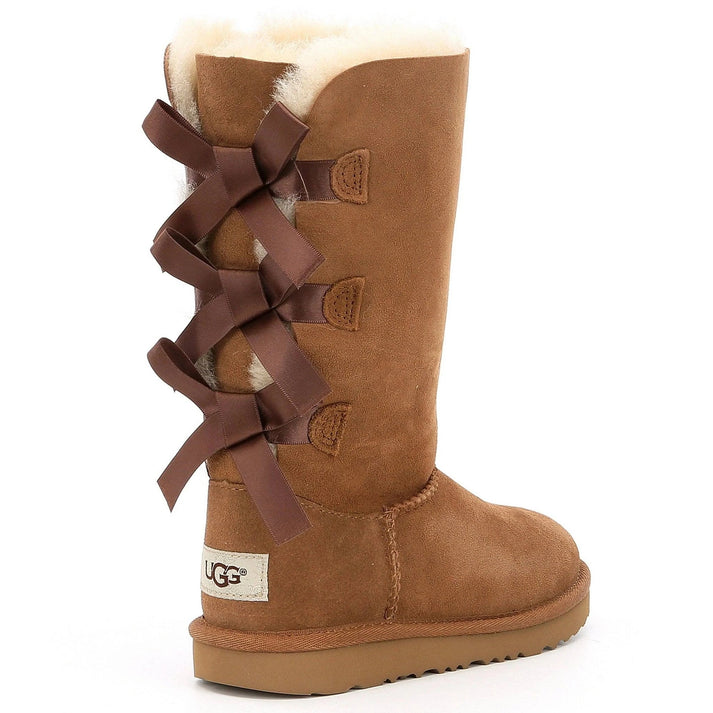 UGG Kids Bailey Bow Tall Chestnut Size: 3