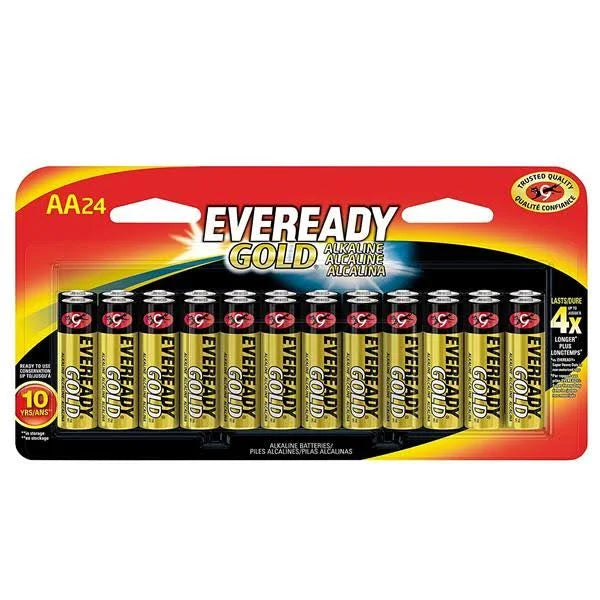 Eveready Gold AA Alkaline Batteries 24 Pack