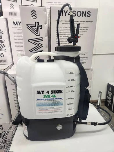 My 4 Sons M4 Battery Powered Backpack Sprayer 4 Gallon Tank