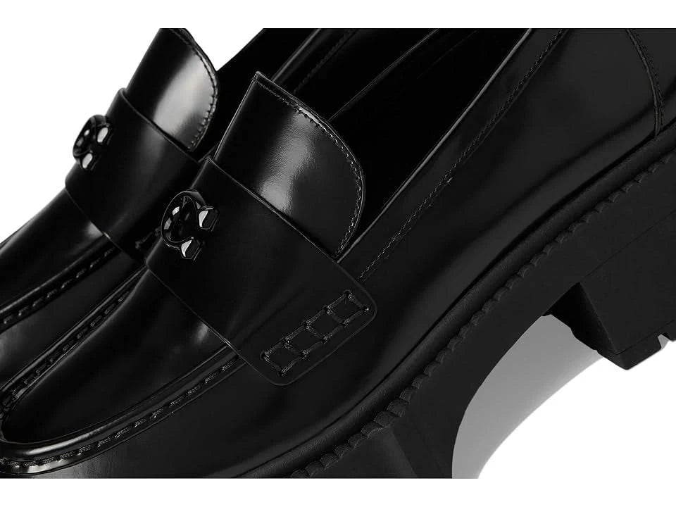COACH - Women's Leah Platform Loafers - Black - US 7.5
