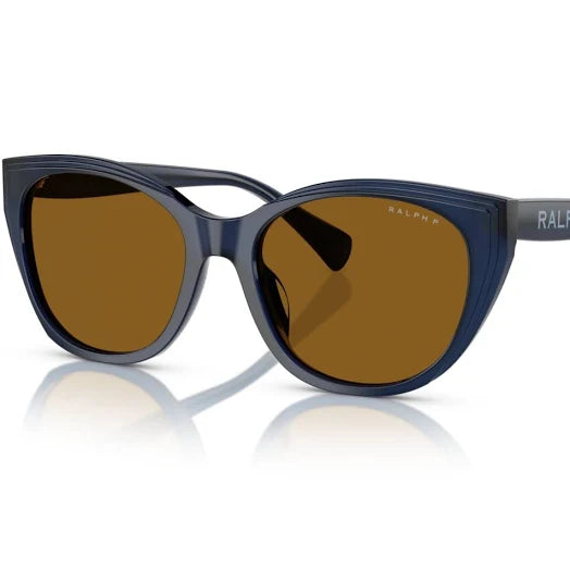 ralph shiny transparent blue/ brown polarized