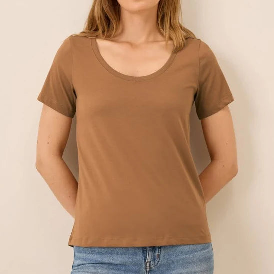 pact Organic Softspun Scoop Neck Tee Size 2X