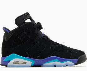 DEST'S 7y-Jordan GRADE SCHOOL JORDAN 6 RETRO Boys – Black/Bright Concord-aquatone