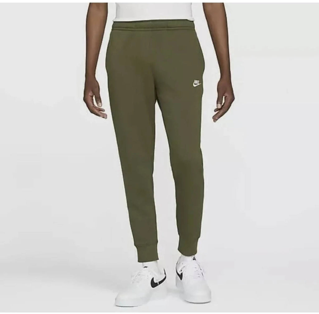 Nike Sportswear Club Fleece Tapered Joggers Army Green Men's - L