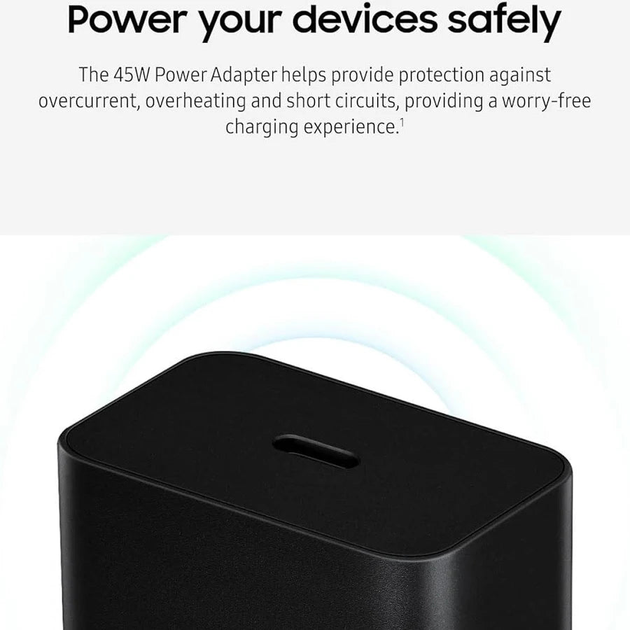 Samsung - Super Fast Charging 45W Power Adapter - Black