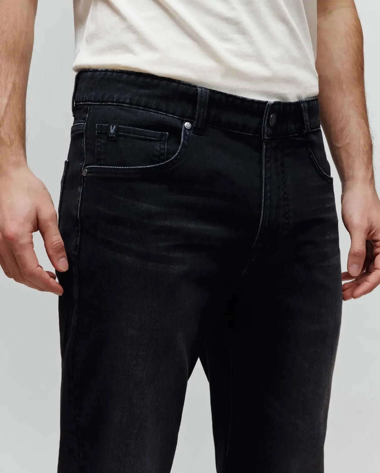Psycho Bunny Men's Ace Knit Straight Leg Denim Pant (Size: 38)