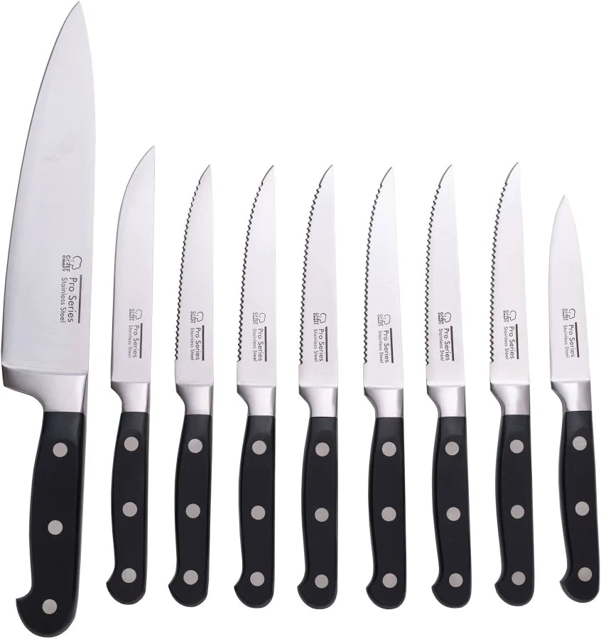 Chef Craft Pro Series 9 Piece Set Knives