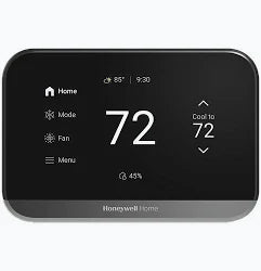 Honeywell Home THX1000B2/U ElitePRO S1000 Smart WiFi Thermostat, Black