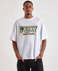 Play Palm Angels Men Play Palm Angels Graffiti Angel Tee  Size Medium