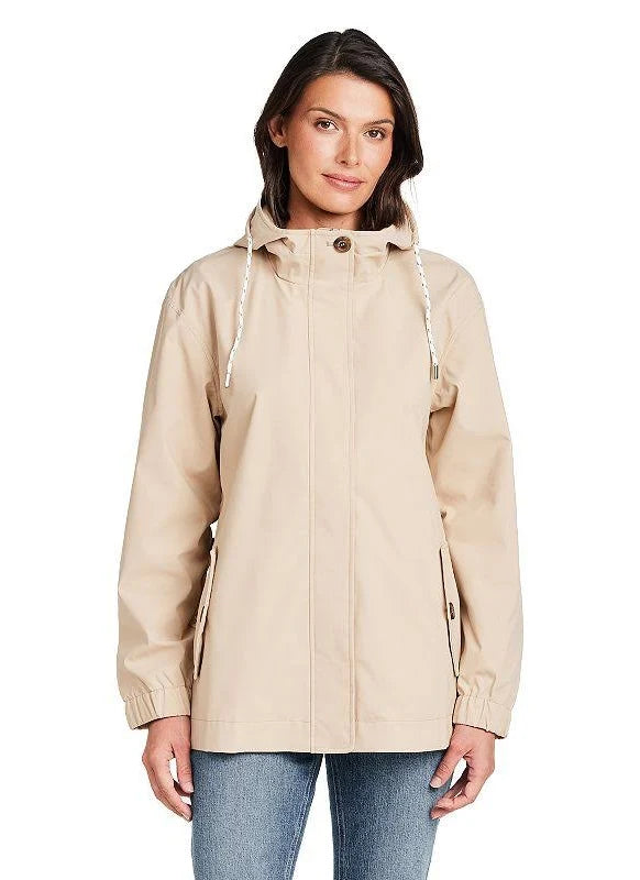 WEATHERPROOF GARMENT'S HOODED RAIN JACKET WHEAT FIELD  XL