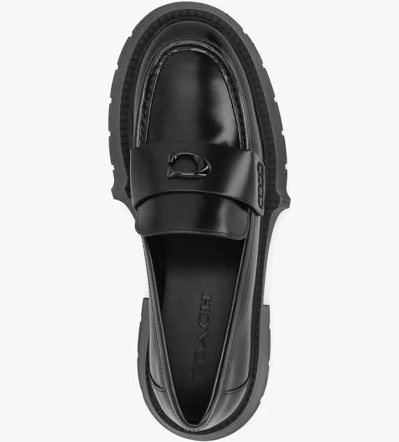 COACH - Women's Leah Platform Loafers - Black - US 7.5